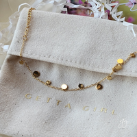 Dainty Boho Gold Coin Bracelet