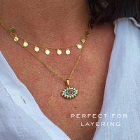 Evil Eye Pendant Charm & Necklace - 25% off sale