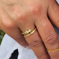 Eve Jeweled Snake Wrap Ring