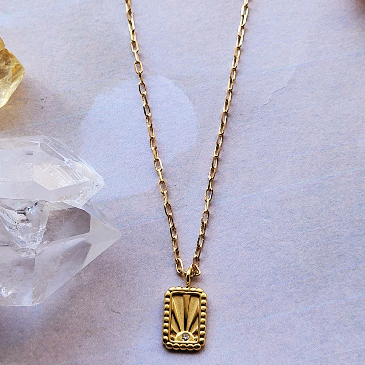 Sun Charm Necklace - Sunlit Soul