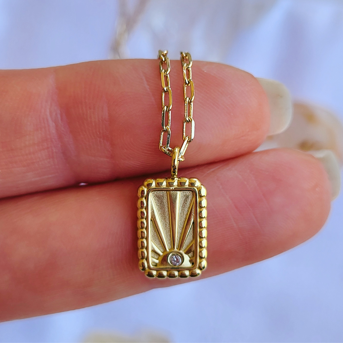 Sun Charm Necklace - Sunlit Soul