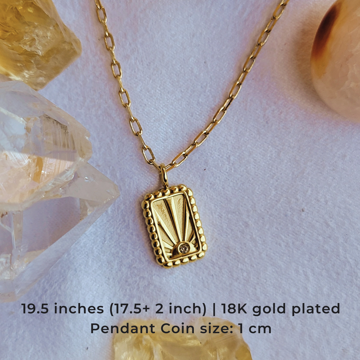 Sun Charm Necklace - Sunlit Soul