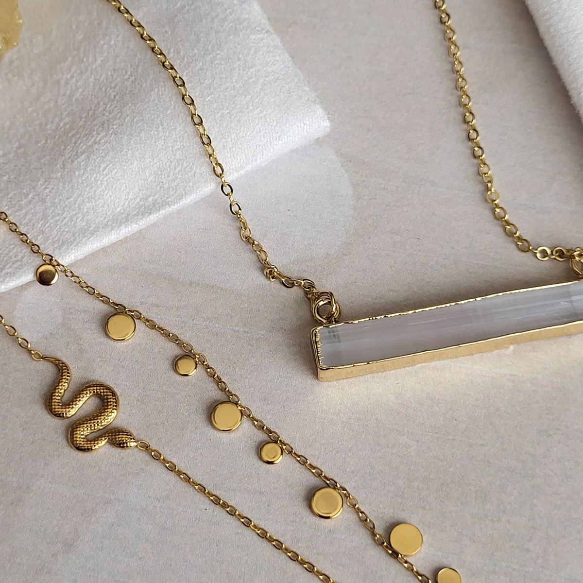 DAINTY GOLD & SILVER SNAKE BRACELET