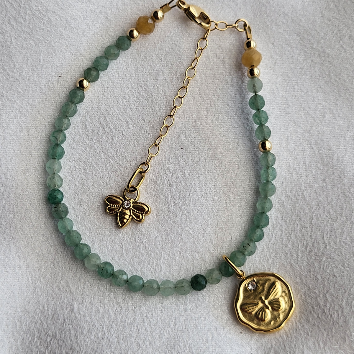 Anew — Bloom | Green Aventurine Butterfly Spring Ritual Bracelet - Growth & Abundance