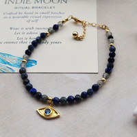 Expression — Protect Ritual Bracelet | Lapis Lazuli & Labradorite | Gold Filled Evil Eye Bracelet