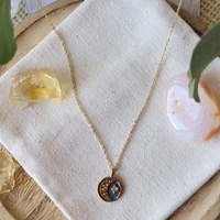Moon & Star Charm Gold Necklace