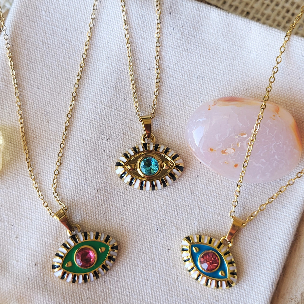 Evil Eye Pendant Charm & Necklace