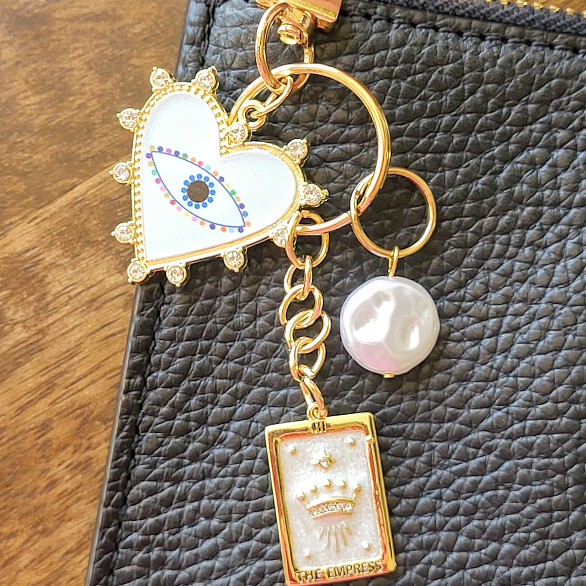 Divine Empress - Evil Eye & Tarot Card Keychain
