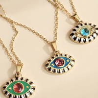 Evil Eye Pendant Charm & Necklace - 25% off sale