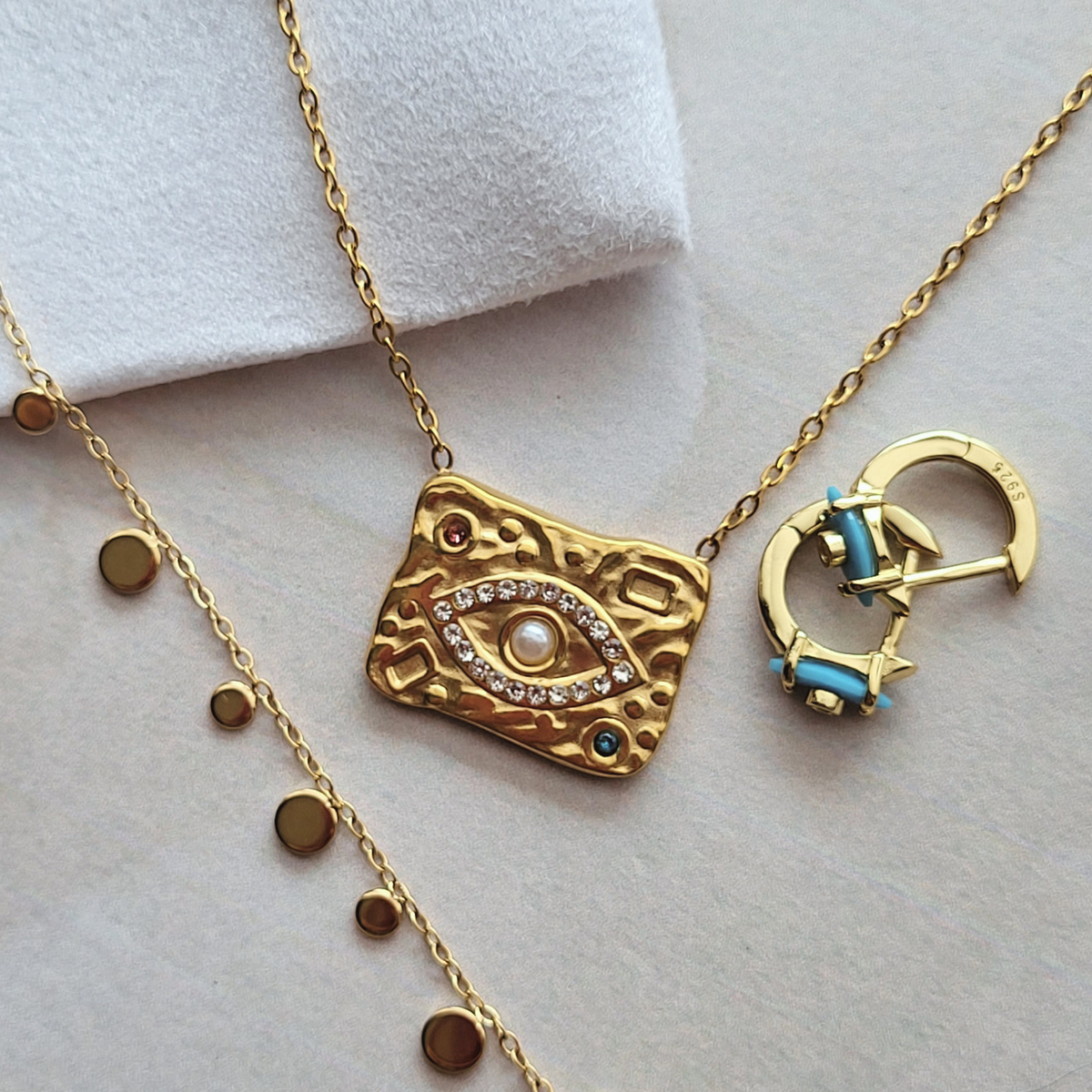 Dainty Boho Gold Coin Bracelet