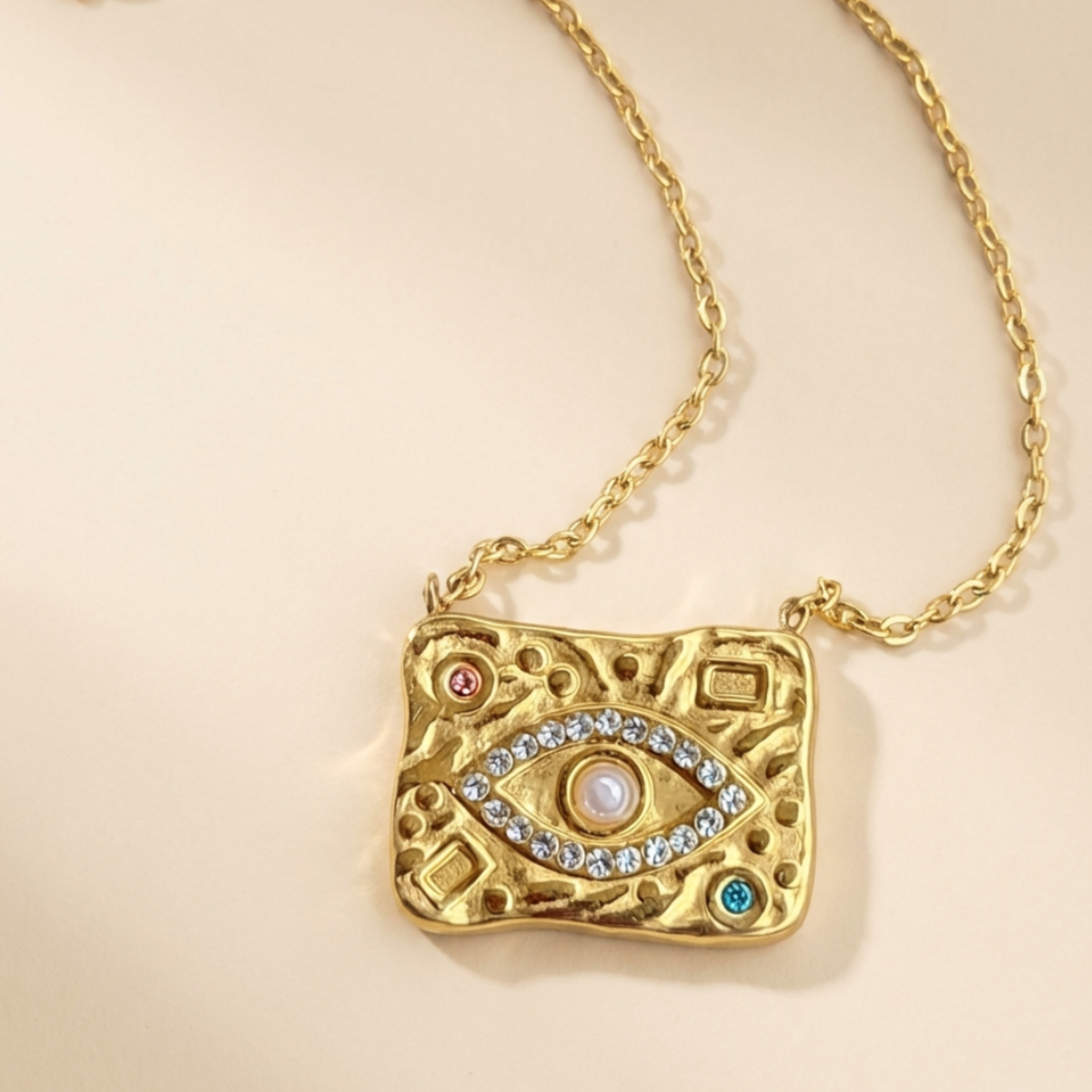 Evil Eye Pendant Zirconia Necklace