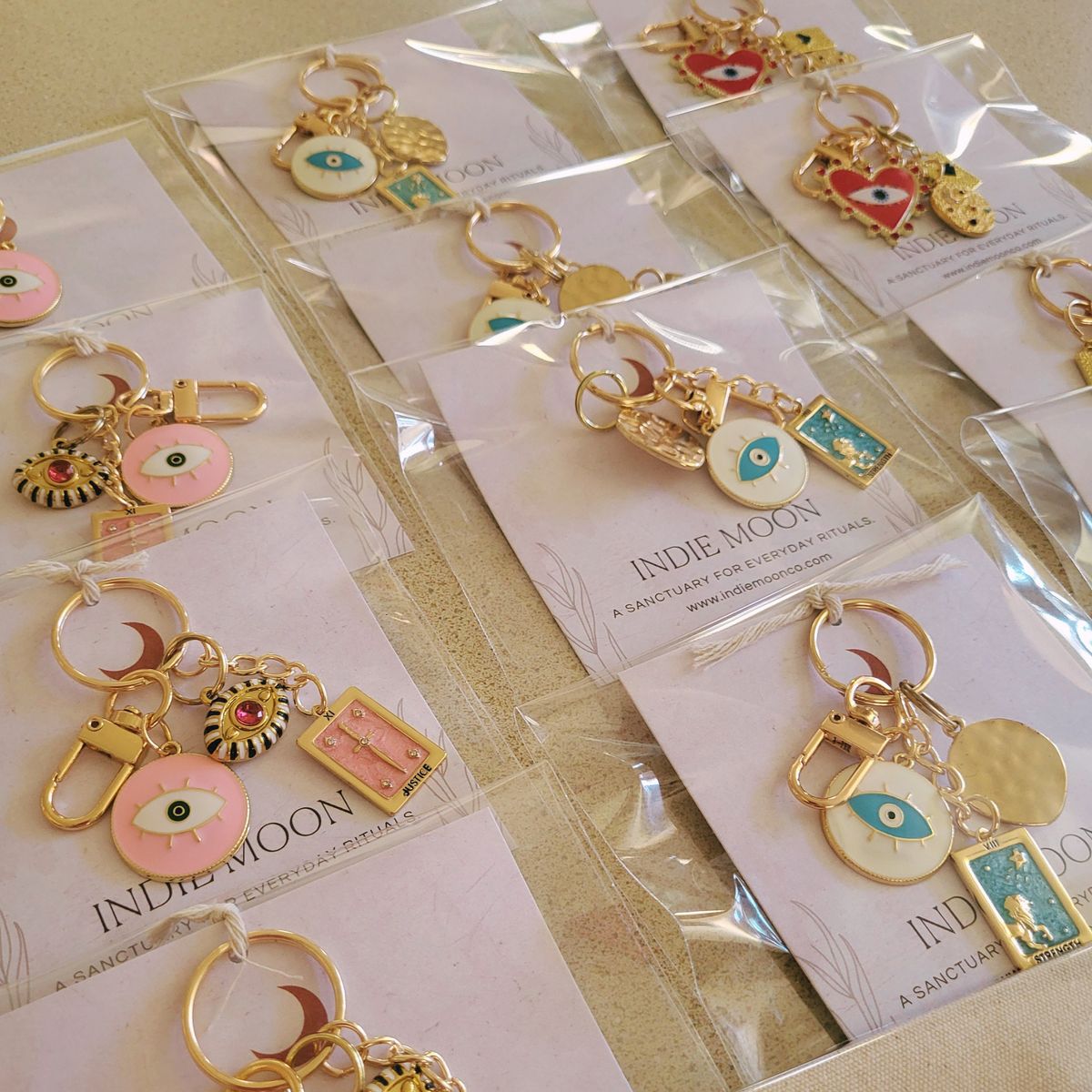 Inner Strength Bag Charm (Leo Strength Tarot Charm)