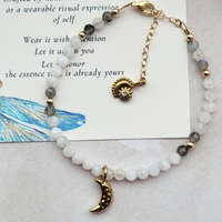 LUNA Moonstone & Labradorite Bracelet | Moon Wisdom Ritual Jewelry