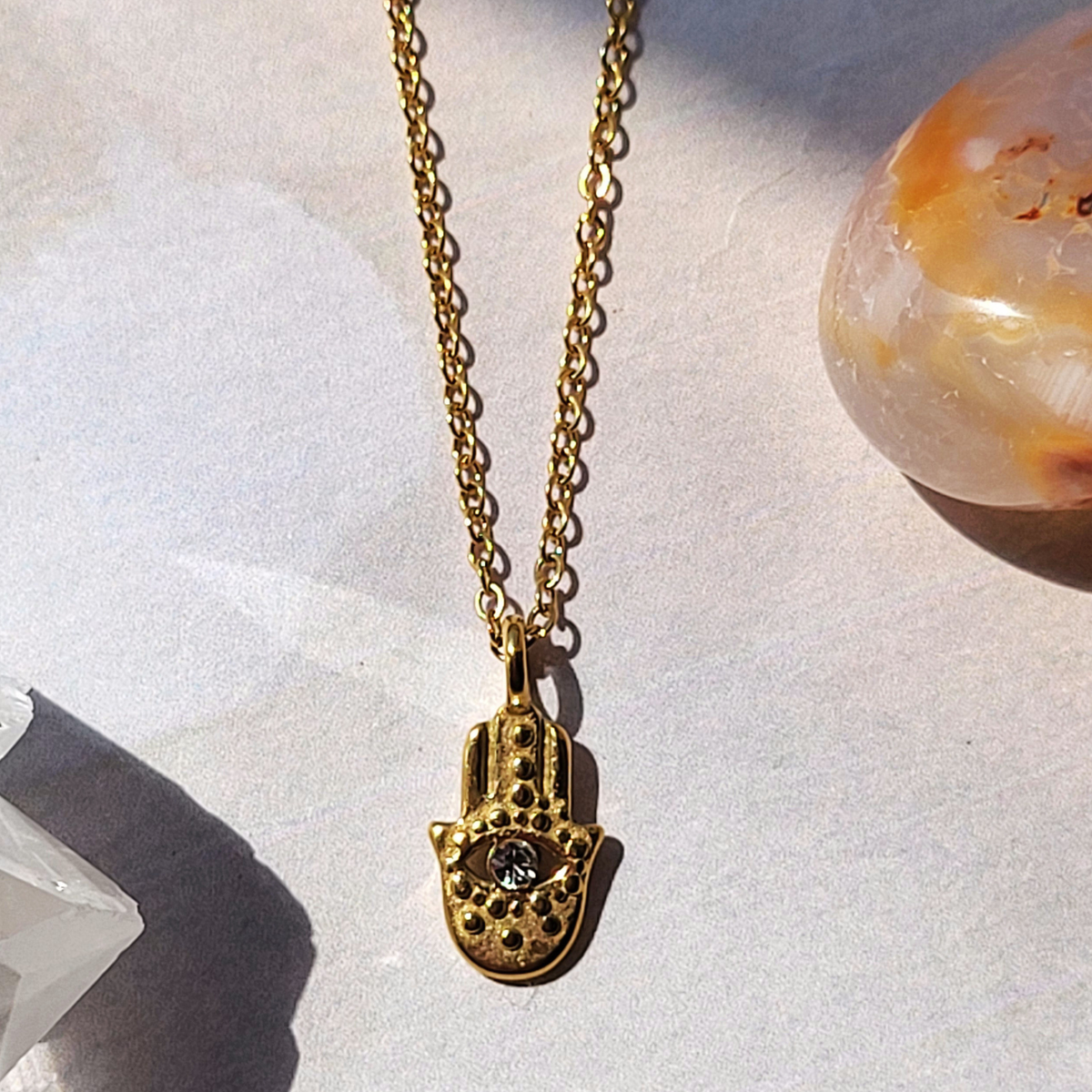 Hamsa Hand Charm Necklace