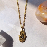 Hamsa Hand Charm Necklace