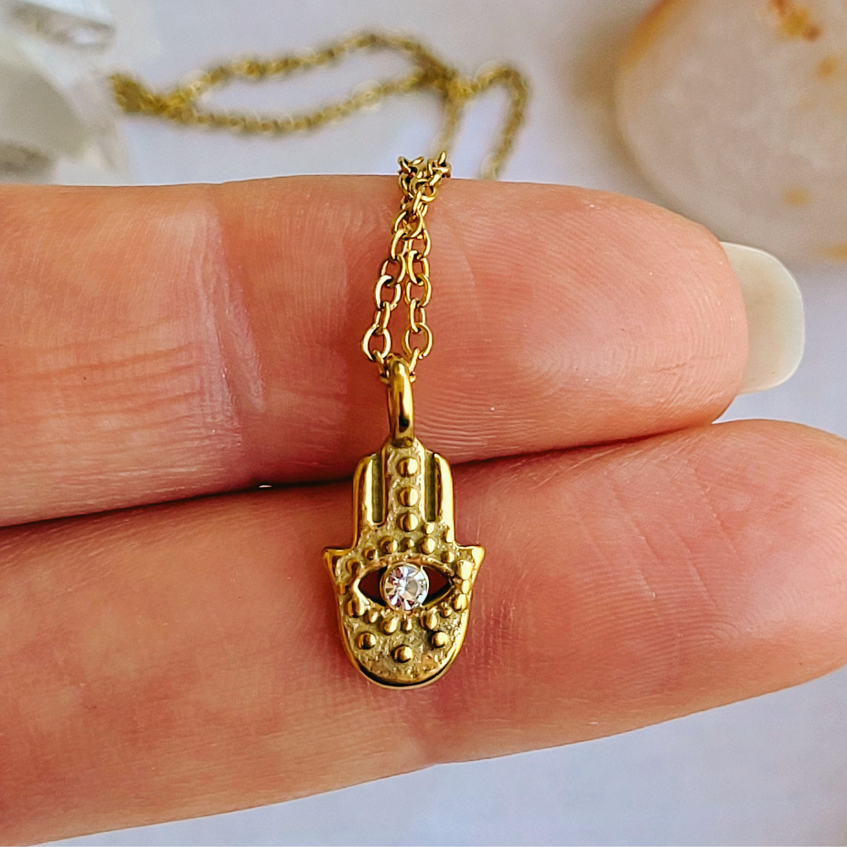 Hamsa Hand Charm Necklace