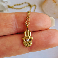 Hamsa Hand Charm Necklace