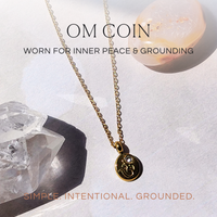 Om Charm Gold Necklace