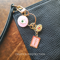 Pink Justice Bag Charm Clip