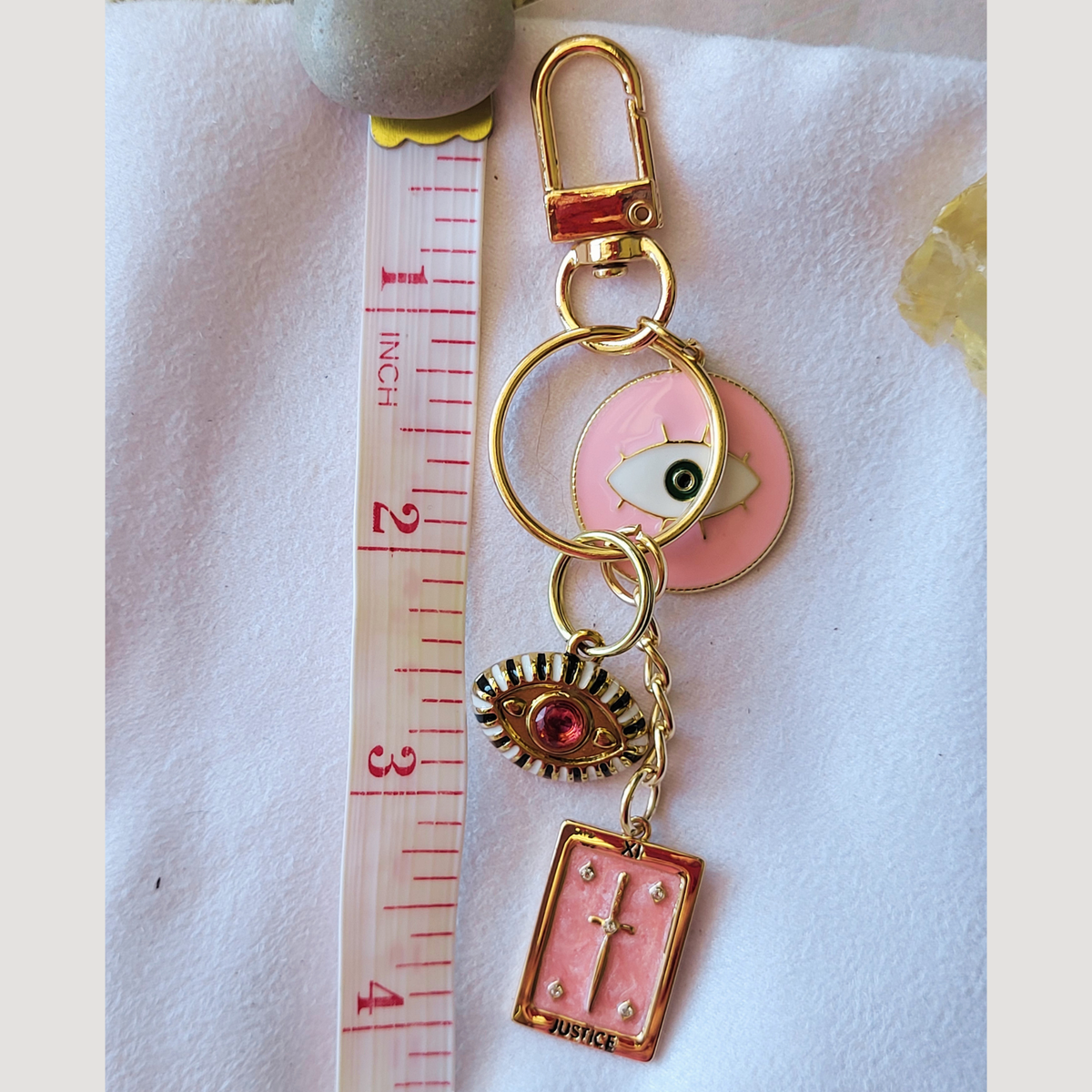 Pink Justice Bag Charm Clip