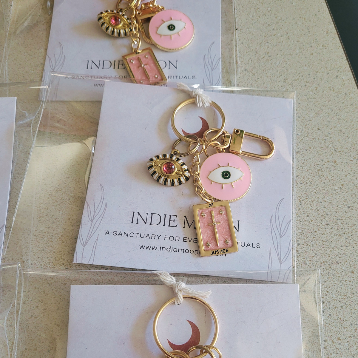 Pink Justice Bag Charm Clip