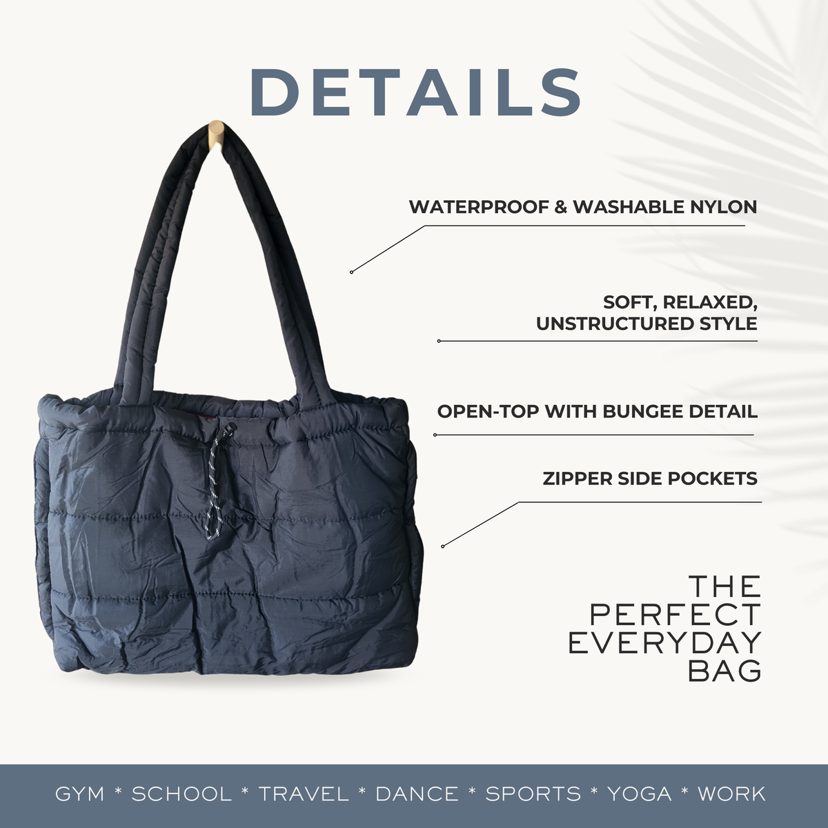 PUFFER SOFT RELAXED LARGE TOTE