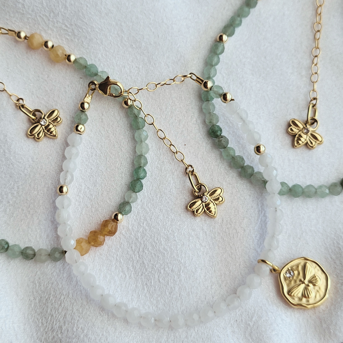 Anew — Spring Dew | White Jade Spring Ritual Bracelet - Fresh Beginnings