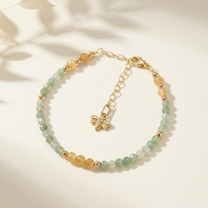 Anew — Nectar | Citrine Honeybee Spring Ritual Bracelet - Abundance & Joy