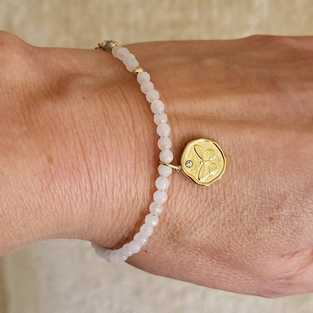 Anew — Spring Dew | White Jade Spring Ritual Bracelet - Fresh Beginnings